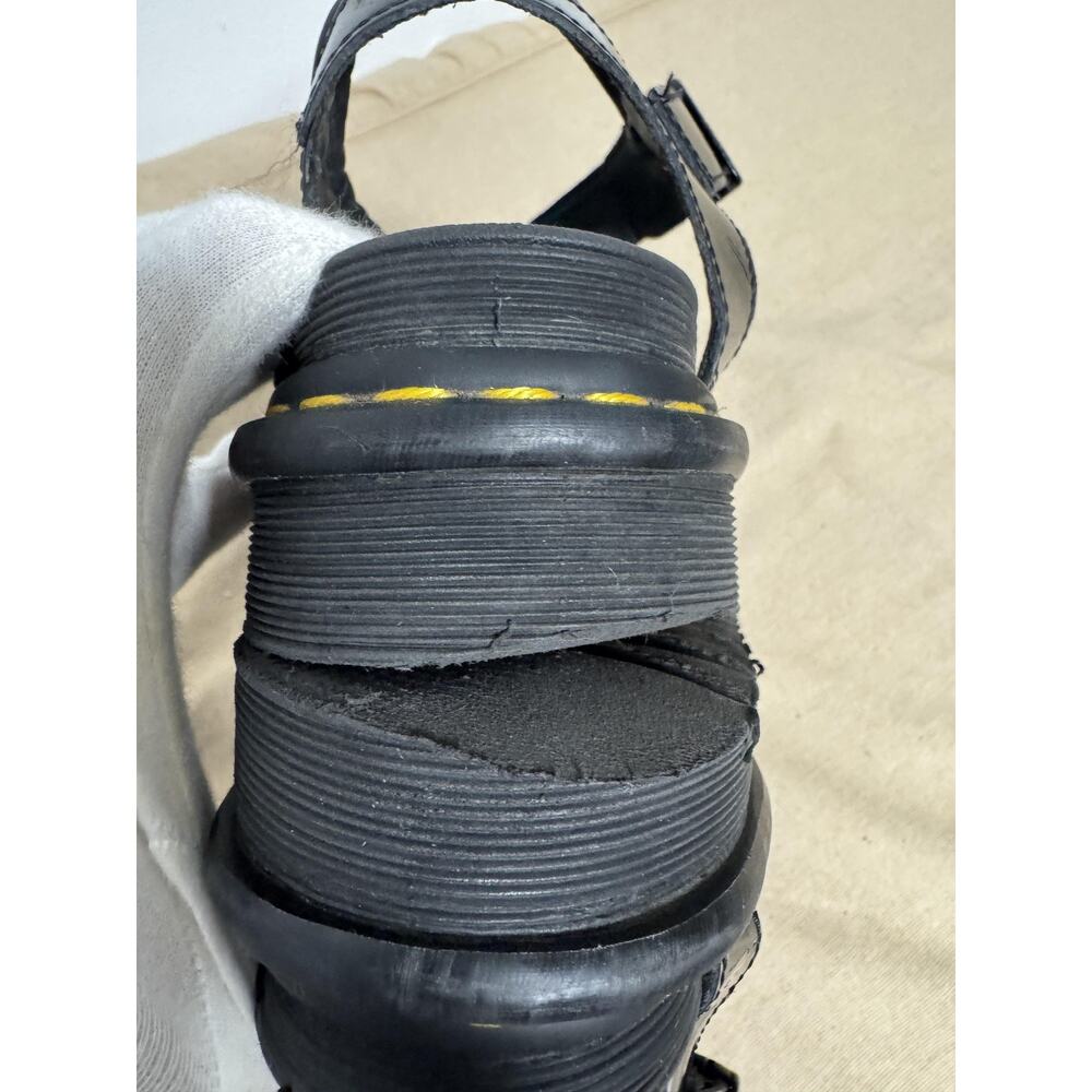 Dr. Martens Sandals Womens Size 10 Black Patent Platform SoftWair Strappy - Picture 9 of 9